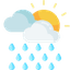 Cloudy, Light Rain