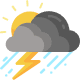 Ciel variable, orages isolés